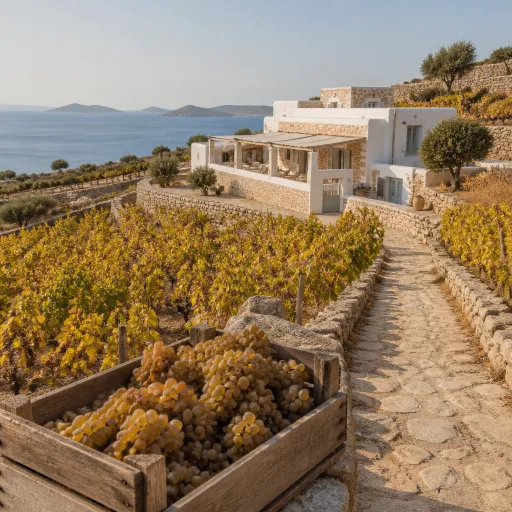 Vedema Season: Staying on the Greek Islands When the Vineyards Turn to the Harvest
