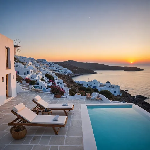 Elegant luxury hotels with rooftop pools in Mykonos for elevated Aegean stays